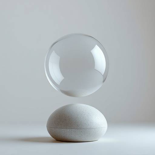 バランスボールマスターのプレイ画面とバランスボード